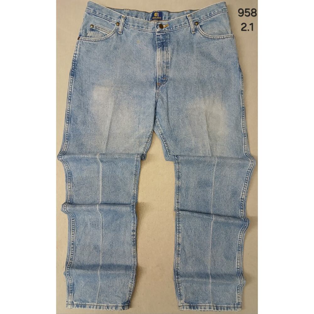 Wrangler (40x36) Men's 47 MWZ Regular Fit Blue Denim Jeans
